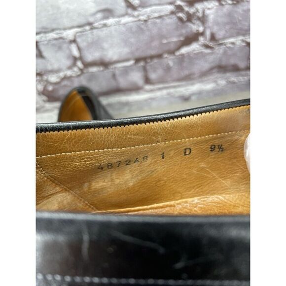 Santoni Black Leather Moc Toe Slip On Dress Loafers Shoes Men’s Sz 9.5D US/43EU main image 16